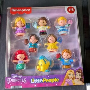 New Disney Fisher Price Little People Princess and Prince Set 8 Figures